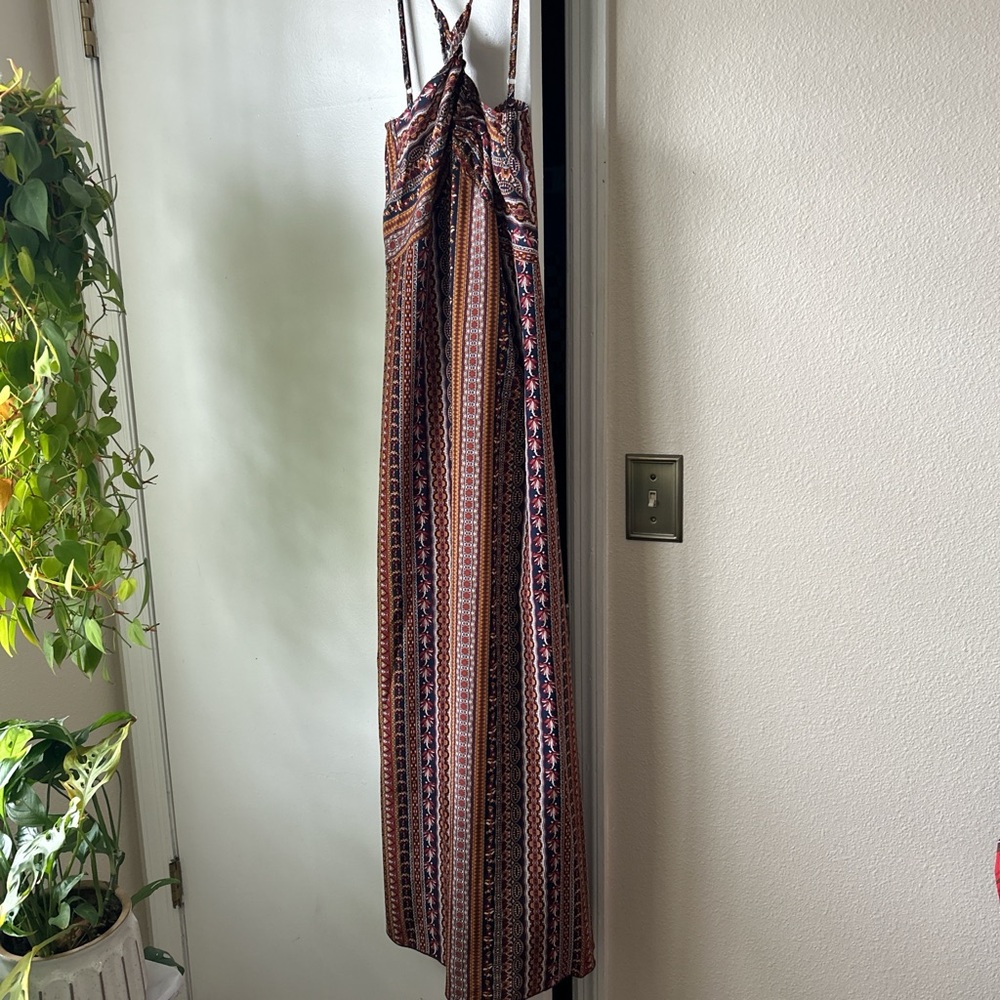 SHEIN Multicolor Striped Maxi Dress